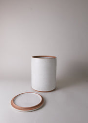 Large Canister in Flecked Ivory - Victoria Morris